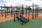 Inauguraron una gran posta de calistenia en el Parque Carrasco