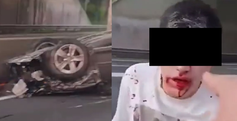 Saavedra: un automovilista ebrio causó un choque múltiple en la General Paz y Balbín, volcó y fue agredido por otros conductores