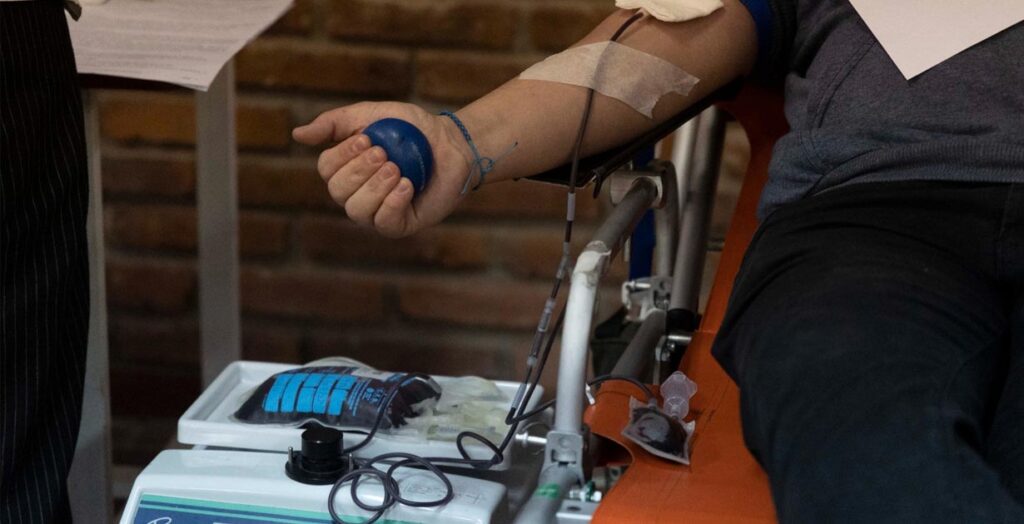 Donación de sangre en la Ciudad durante abril