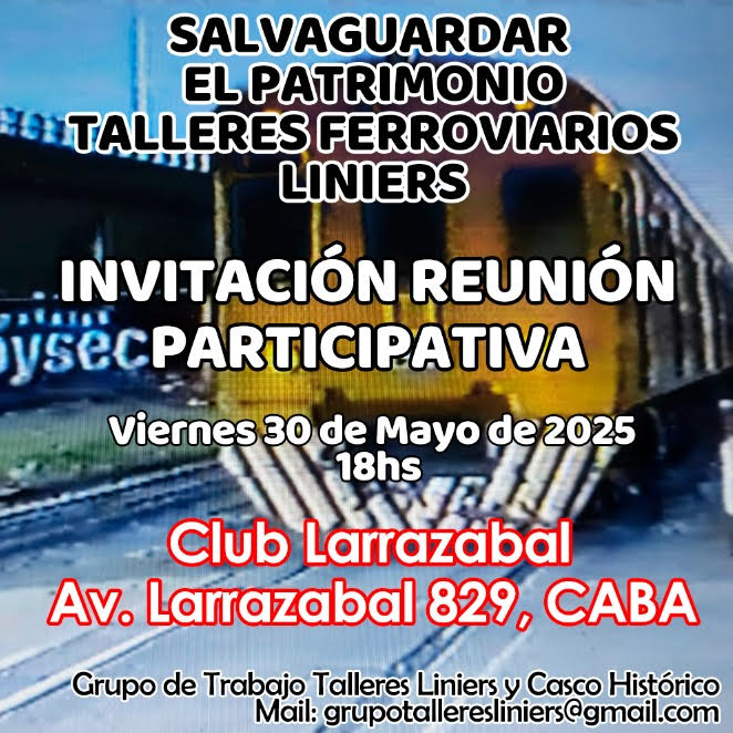 Reunión vecinal para proyectar el futuro del predio de los Talleres Ferroviarios de Liniers