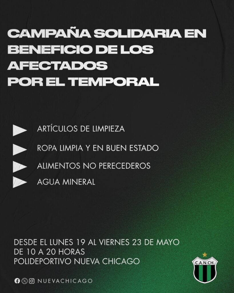 Partidos postergados y solidaridad al día