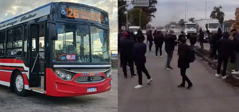 Paro en la línea 126 de colectivos porque robaron y agredieron a un chofer