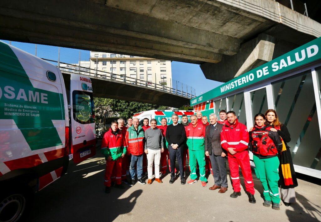 El SAME abrió una base operativa en 9 de Julio y San Juan