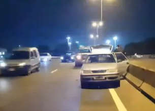 Choque en cadena en la avenida General Paz