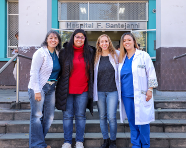 La diputada Maia Daer visitó el hospital Santojanni