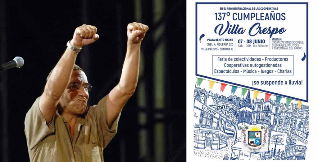 Villa Crespo: Celebrarán al Negro Fontova durante los festejos del 137º aniversario del barrio
