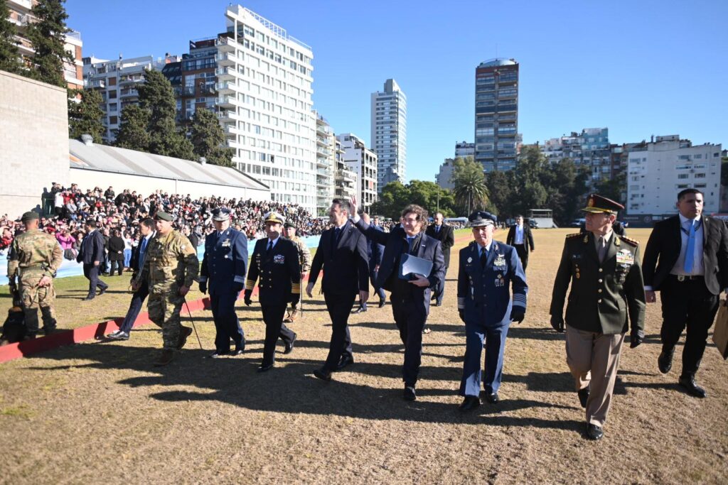 El Presidente Milei encabezó el acto oficial por el Día de la Bandera