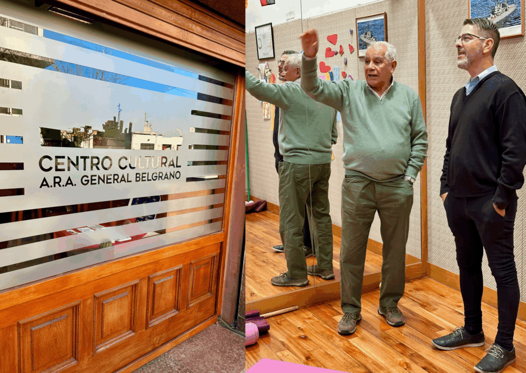 El presidente comunal visitó el centro cultural ARA General Belgrano