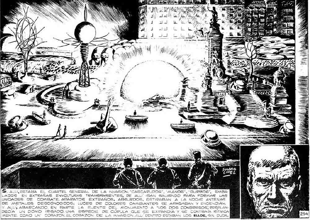 El Eternauta, acción también en Balvanera