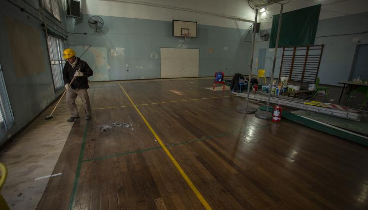 Escuelas con obras durante las vacaciones de invierno