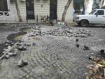 Almagro: arreglos en el adoquinado de Lavalle y Medrano