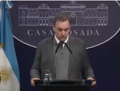 El Vocero Manuel Adorni informó el cierre de organismos públicos