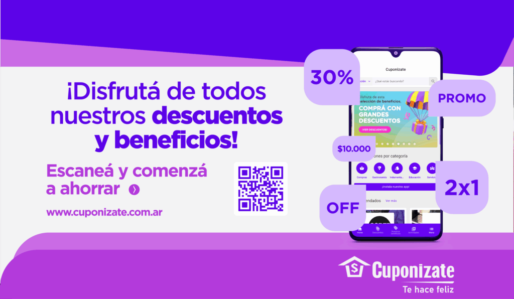 Cuponizate, el club de beneficios que acompaña el día a día de muchos argentinos