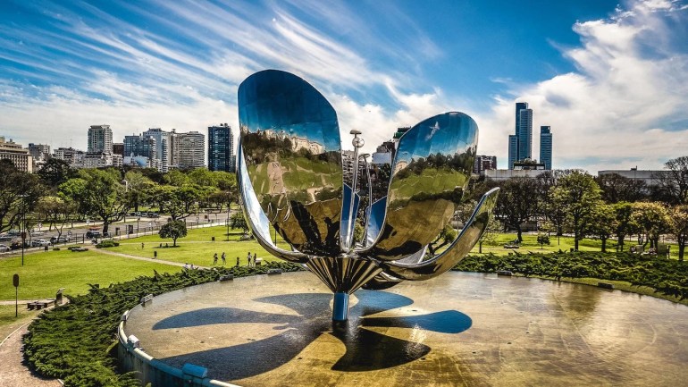 En que etapa se encuentra la restauración de la Floralis Genérica