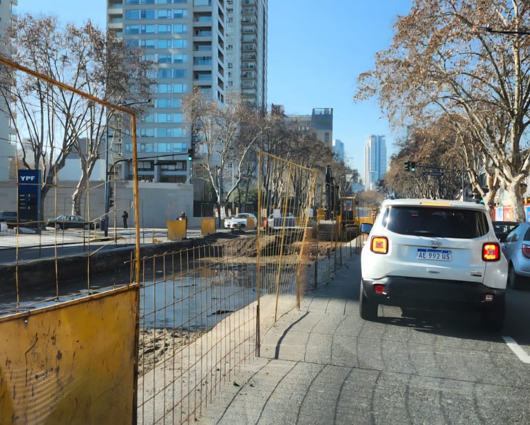 Palermo: Avanzan las obras del Metrobus de Juan B. Justo