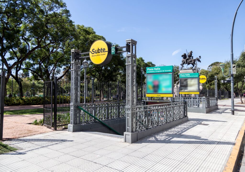 Palermo: cierran por obras la estación Plaza Italia  de la Línea D de subtes