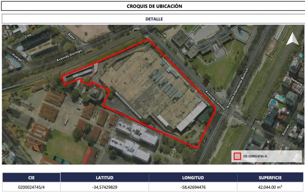 Palermo: el Gobierno de Javier Milei avanza con la venta del terreno de Bullrich y Cerviño y no incluye al Pabellón del Centenario