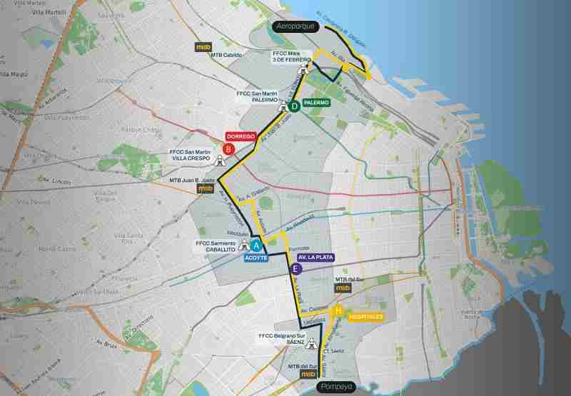 El nuevo Trambus pasa por el límite de Almagro y Boedo: invitan a vecinos a hacer sugerencias