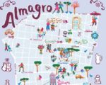 Día de Almagro: así es el mapa que María Luque ilustró con la participación de vecinos