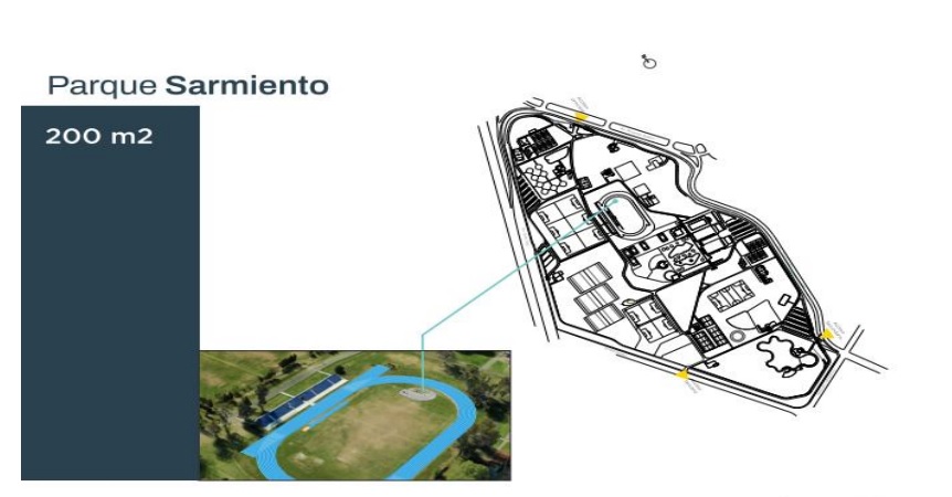 Adjudicaron la instalación de postas de entrenamiento con suelo de goma dentro de la pista de atletismo del Parque Sarmiento