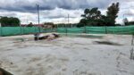 Parque Sarmiento: colocaron cemento en el nuevo espacio conveniado y la Defensoría del Pueblo recorrió todo el predio con vecinos