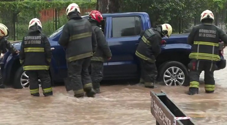 Se rompió un caño maestro en pleno Belgrano