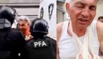 Denuncia penal por el jubilado empujado por fuerzas federales frente al Congreso: tuvo una fractura y lo atendieron en el Hospital Ramos Mejía de Balvanera
