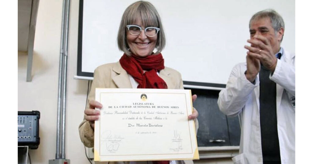 Pesar por la muerte de la doctora Mariela Bertolino