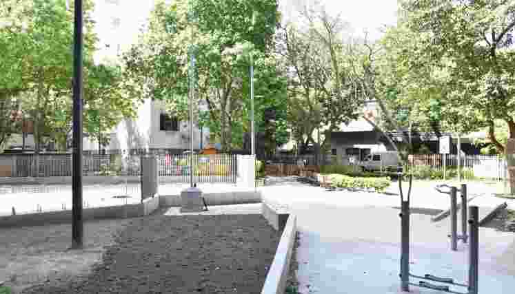 Balvanera: cómo son las reformas en la Plazoleta Raúl González Tuñón