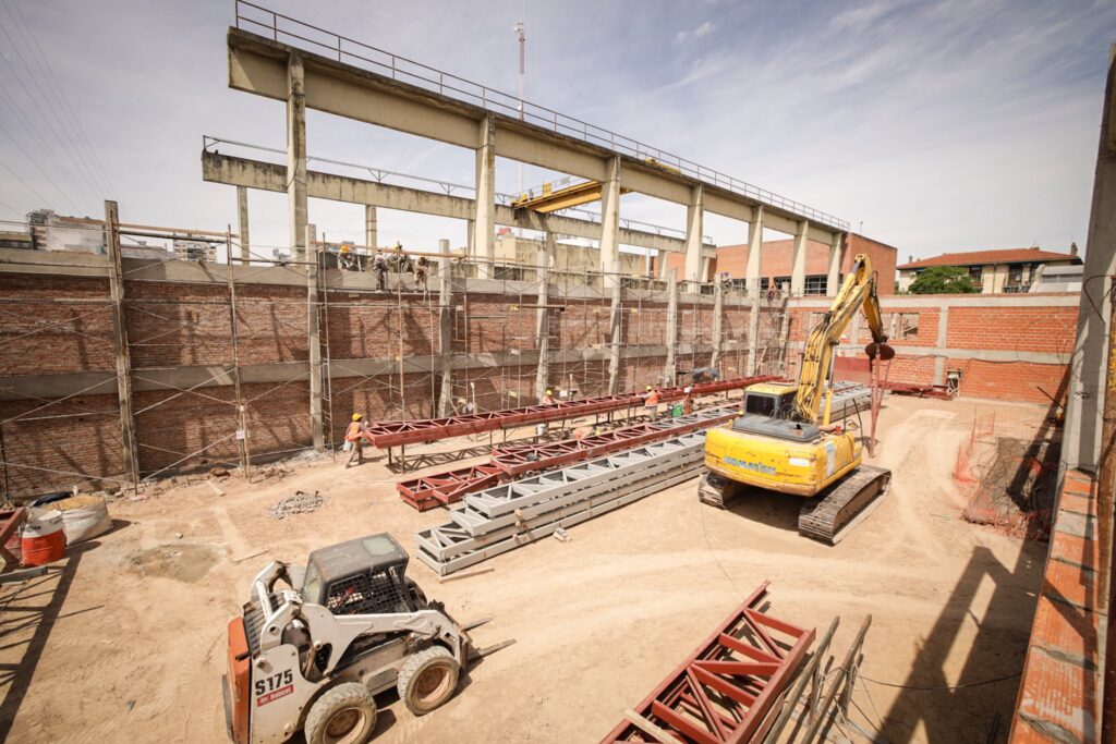 Avanza la construcción del polideportivo de Chacarita
