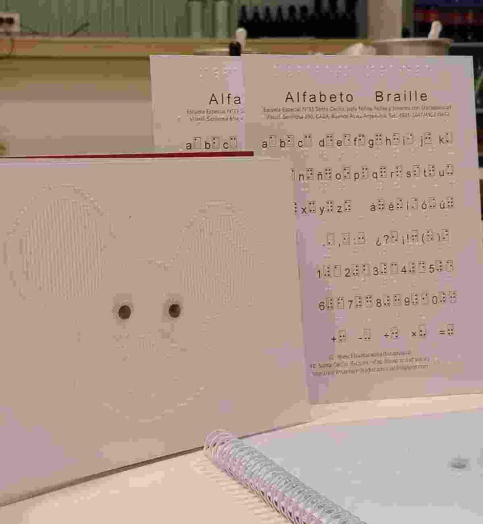 Boedo: Churros El Topo confeccionó un menú en braile con la comunidad de la Escuela Santa Cecilia