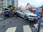 En medio de las obras para mejorar la seguridad vial, chocaron dos autos en Balbín y Donado