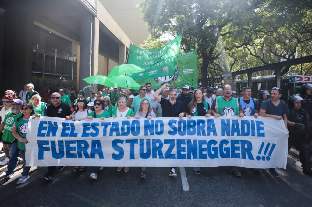 El paro nacional de ATE impacta con protestas en CABA