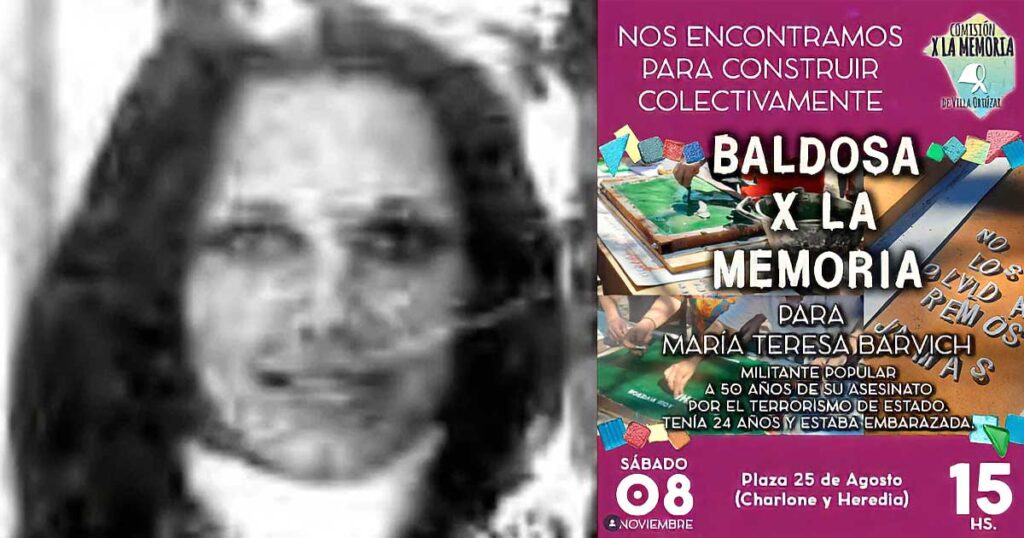 Comuna 15: Homenaje a una militante asesinada por la Triple A