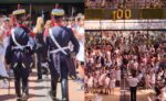 Con granaderos, música y gran presencia de la comunidad, la Escuela Provincia de Santa Fe realizó el acto por sus 100 años