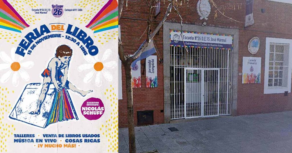 La Escuela N°26 “José Mármol” de Villa Ortúzar realizará su 3° Feria del Libro