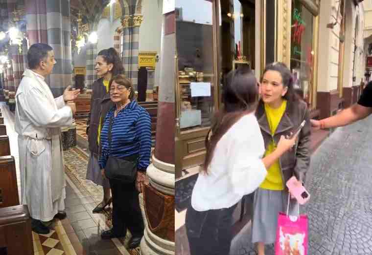 Rosalía en Almagro: la cantante visitó Las Violetas y la Basílica María Auxiliadora durante su estadía en Argentina