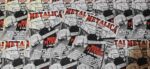 Michel Peyronel en el Abasto: el histórico músico de Riff, en el puente de Bustamante para la tapa de Metálica Fanzine