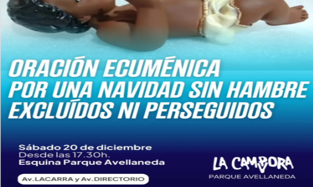 Navidad sin hambre: oración ecuménica y solidaridad en Parque Avellaneda
