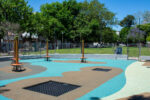 Parque Goyeneche: nuevos caminos, posta de calistenia, básquet 3×3 y patio infantil en la Plaza Hungría de Saavedra