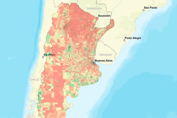 Cómo vivimos en la Argentina: el CONICET actualizó el mapa de la calidad de vida