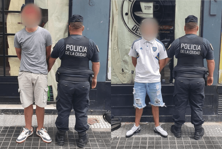 Las cámaras del CMU detectaron y permitieron detener a dos ladrones