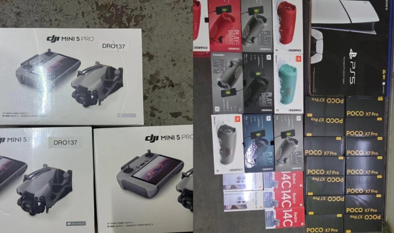 Recuperaron drones, teléfonos y computadoras robadas que se ofrecían por Marketplace