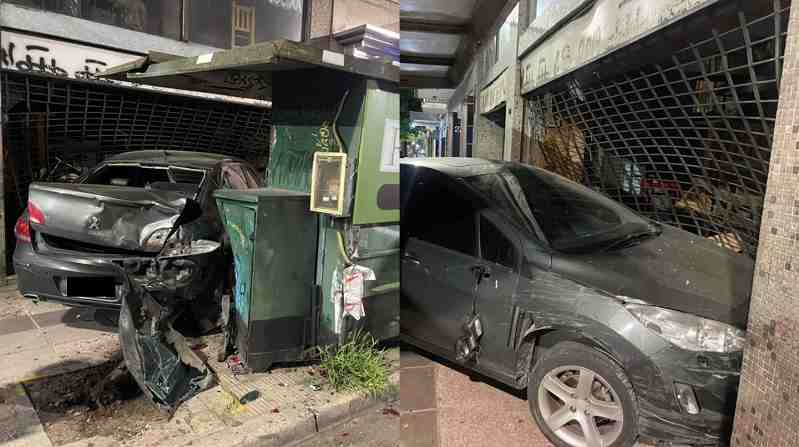 San Cristóbal: una camioneta chocó autos estacionados y uno terminó incrustado en una carpintería
