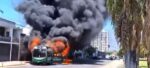 Se incendió un colectivo de la línea 93 frente al Parque Sarmiento