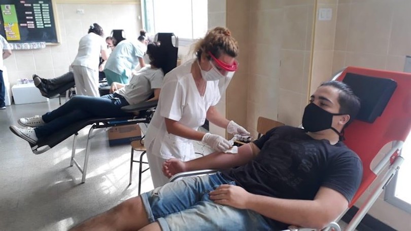 Campaña de donación de sangre con la Cruz Roja Argentina Flilial Saavedra y la Red de Medicina Transfusional