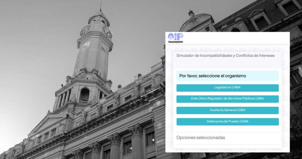 Simulador de incompatibilidades y conflictos de intereses   