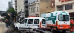 Choque de una ambulancia contra el Metrobús, altura Cabildo y Vilela: dos menores resultaron heridos