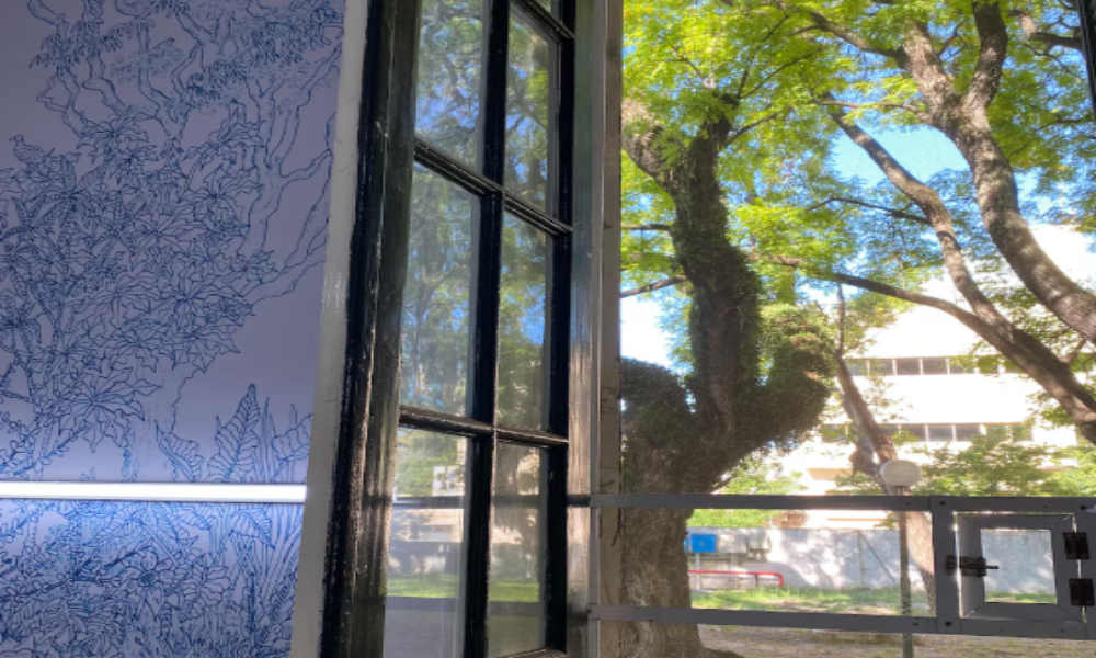 Intervención artística en el Hospital Muñiz: el vacunatorio se transforma en un “jardín” para pensar la salud y la belleza