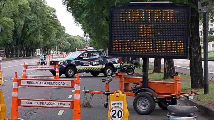 La Ciudad reforzó los controles de alcoholemia en Navidad y la tasa de positivos cayó a la mitad
